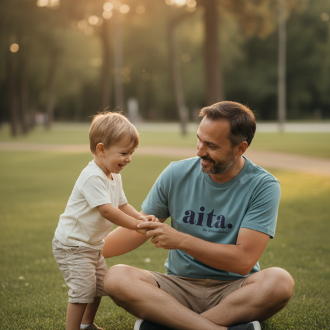 CAMISETA AITA AGUAMARINA