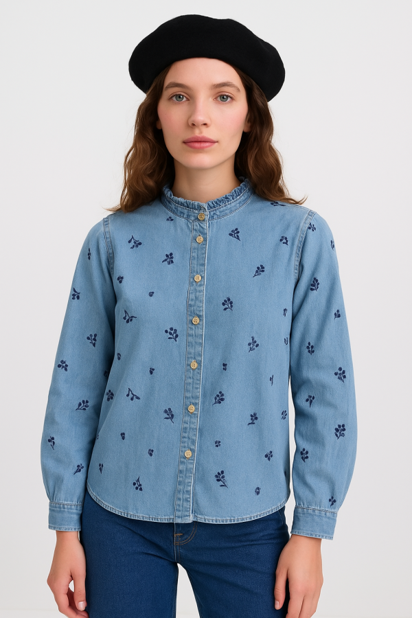 CAMISA VAQUERA BORDADO