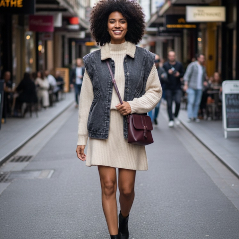 CHALECO DENIM BORREGO