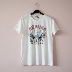CAMISETA REWIND BLANCO