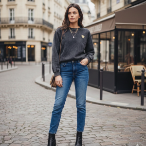 SUDADERA LAVADA HEART